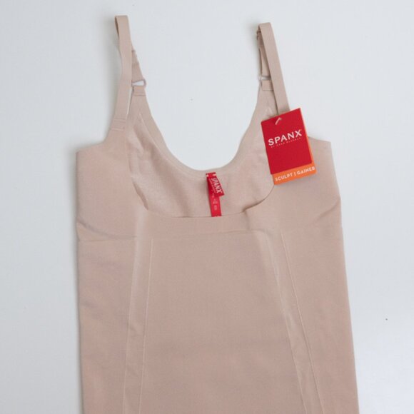Spanx Open-Bust Brief Bodysuit Soft Nude Small - Picture 5 of 16